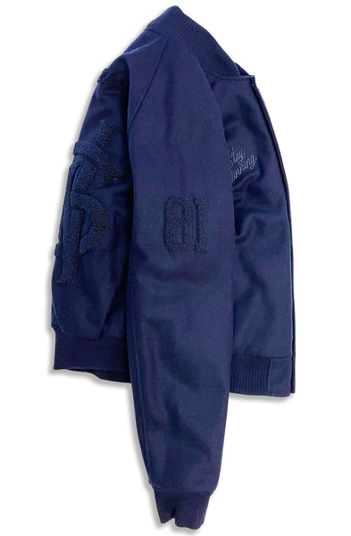 Stay Winning Navy Blue Wool Jacket