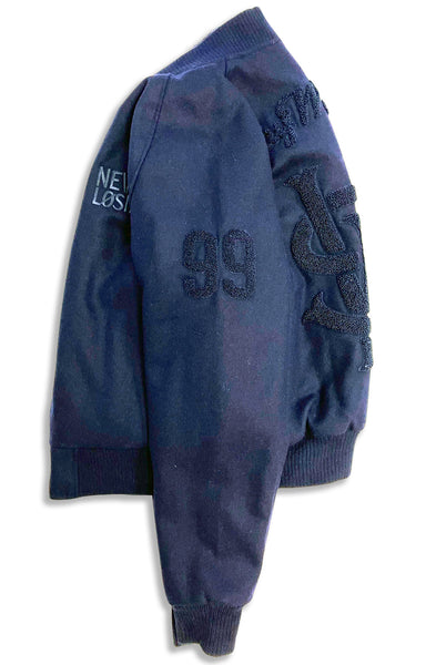 Stay Winning Navy Blue Wool Jacket