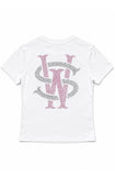Stay Winning x Bbygrl Label Rhinestone Baby Tee (Pre-Sale)