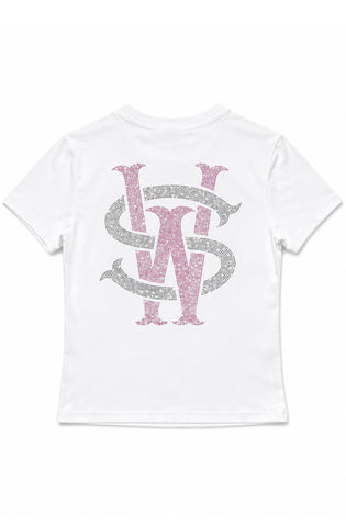 Stay Winning x Bbygrl Label Rhinestone Baby Tee (Pre-Sale)