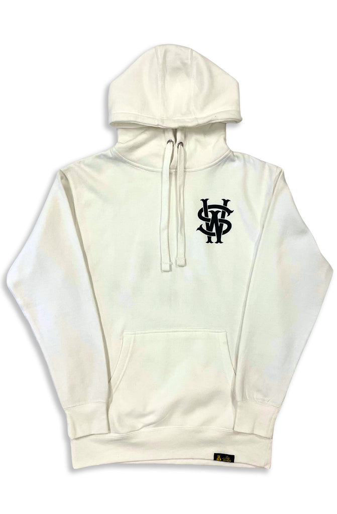 Stay Winning Original SW Script Logo White Hoodie
