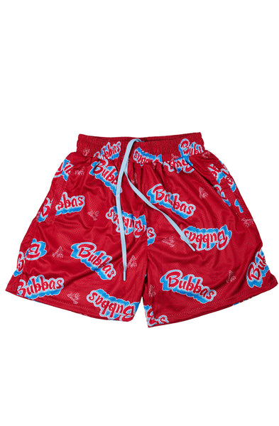 Stay Winning Red All Over Bubbas Hoop Shorts