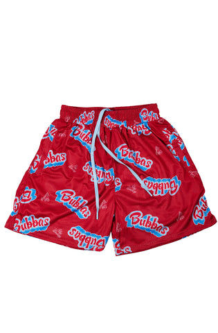 Stay Winning Red All Over Bubbas Hoop Shorts