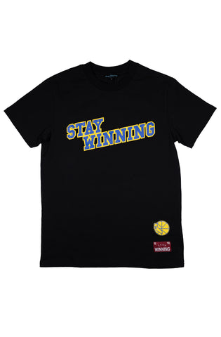Stay Winning Never Give Up Blue Tee