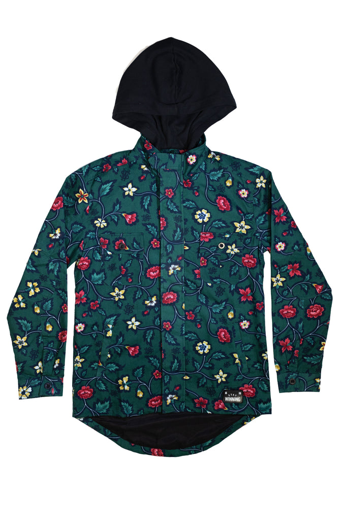 Stay Winning Green Floral Jacket Hoodie