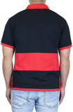 Bleiben Sie gewinnendes schwarz/rotes Fußball-Polo-T-Shirt
