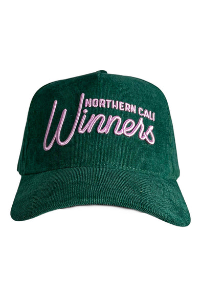 Mũ vải nhung kẻ chiến thắng miền Bắc Cali (XANH)