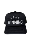 Stay Winning Black Trucker Hat