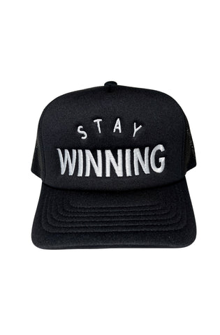 Stay Winning Royal Blue Trucker Hat