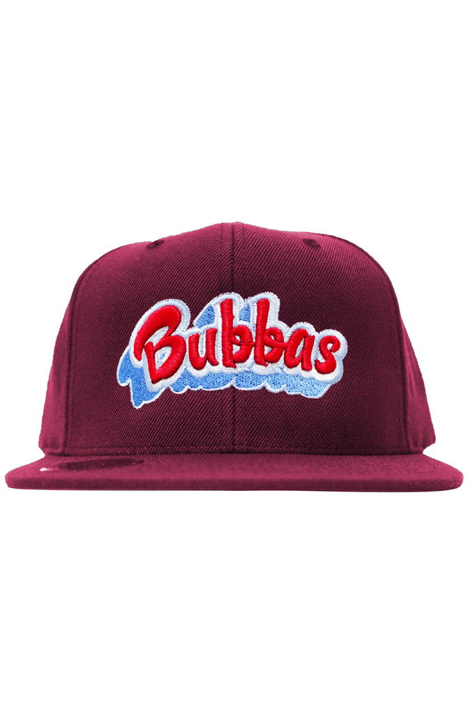 Bleiben Sie gewinnender Bubbas Maroon Snap Back Hat