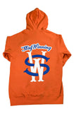 Stay Winning Never Losing Shadow Logo Orange Hoodie