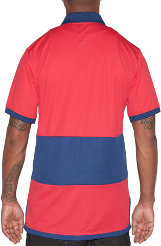 Stay Winning Red/Navy Soccer Polo Tee