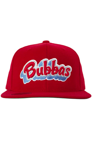 Bleiben Sie gewinnender Bubbas Red Snap Back Hat