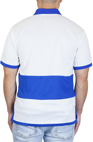 Stay Winning Cream/Royal Soccer Polo T-Shirt