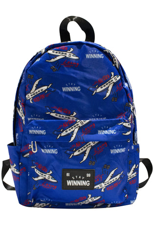 Stay Winning Blue Backpack