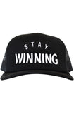 Stay Winning Fortune Frogs Black Trucker Hat
