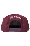 Stay Winning SW Maroon/White Snap Back Hat