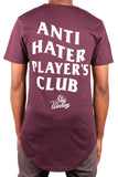 Stay Winning Anti-Hater Player's Club Maroon Scoop Tee