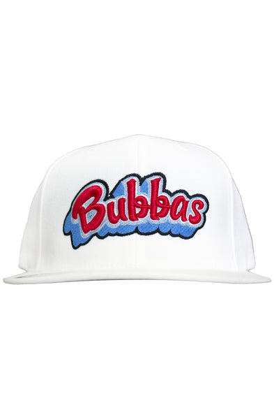 Bleiben Sie gewinnender Bubbas White Snap Back Hat