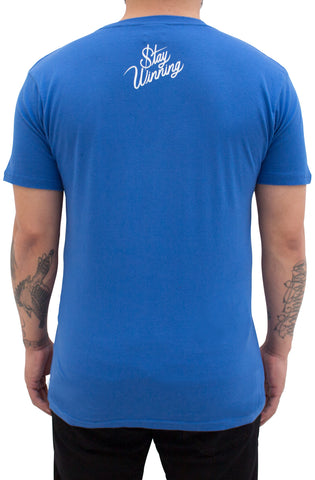 Stay Winning Punch Out Royal Blue Tee