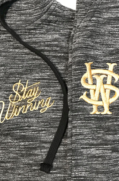 Stay Winning Women SW Logo Gold thêu Marled Ash Quần chạy bộ 