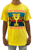 Stay Winning Never Losing Trophy Yellow Tee